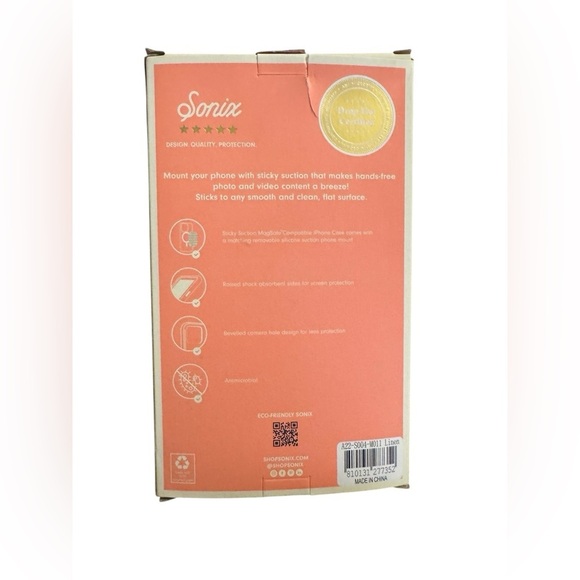 Sonix Cream Suction Phone Mount Case for iPhone 2024 6.1 Inches in Ivory - Picture 3 of 6